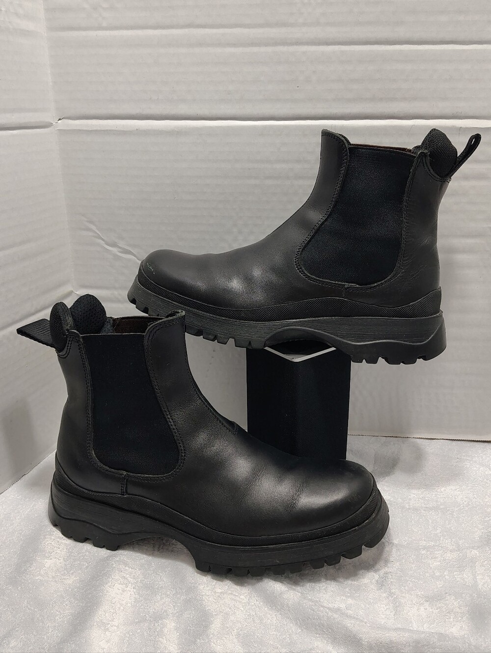 Prada Brixxen Chelsea Boots, Men # 8.5 US, Made In Italy